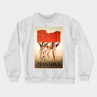 MANTOVA ITALY Mantua Baby Fairies Enchanted Vintage Italian Travel Crewneck Sweatshirt